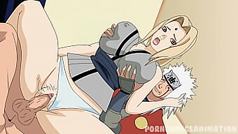 Tsunade Ve Jiraiya'Yı Içeren Naruto Temalı Hentai, Açık Bir Seks Sahnesinde